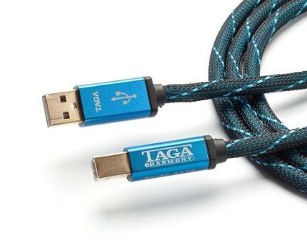 TAGA TUD-20 USB2.0 verguld, pure koperen geleiders! - 0