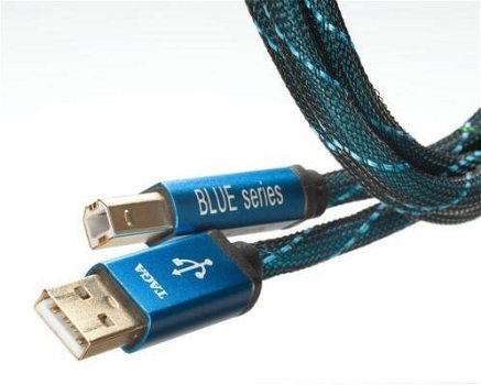 TAGA TUD-20 USB2.0 verguld, pure koperen geleiders! - 1