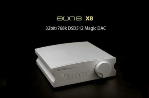 aune x8 magical dac 32/768k dsd512 opamp changeable! zilver - 2