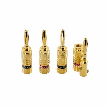 NorStone Banana Plugs (4 pieces) Gold plated - 0