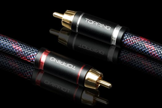 Topping TCR1 0,75 cm RCA Cable Silver Plated OFC Copper - 0