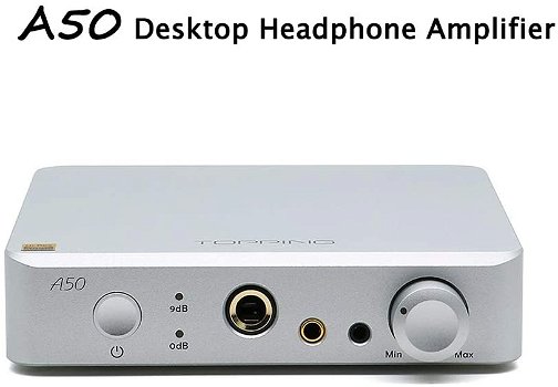 TOPPING A50 Balanced Silver Headphone Amplifier HI Res - 0