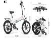 Samebike 20LVXD30 Portable Folding Smart Electric Moped - 4 - Thumbnail