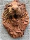 Zeer grote leeuwenkop zwaar gietijzer, wanddecoratie - 2 - Thumbnail