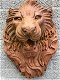 Zeer grote leeuwenkop zwaar gietijzer, wanddecoratie - 4 - Thumbnail