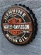 Harley Davidson-metalen wand kroon dop, kado - 1 - Thumbnail