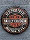 Harley Davidson-metalen wand kroon dop, kado - 2 - Thumbnail