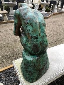 Sculptuur, verkoperd beeld, de denker,geweldig mooi beeld - 2