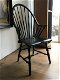 houten fauteuil van Nesto, geheel hout 1960, kleur zwart - 1 - Thumbnail