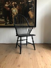 houten fauteuil van Nesto, geheel hout 1960, kleur zwart - 2