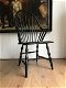 houten fauteuil van Nesto, geheel hout 1960, kleur zwart - 6 - Thumbnail