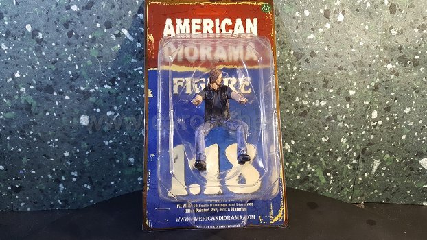 Diorama 1:18 biker ACE AD221 American Diorama - 4