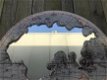 Mooie wanddecoratie,afgebeelde wereld ,spiegel - 6 - Thumbnail