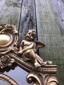 Decoratieve spiegel met 2 engelen zittend op de lijst,kado - 4