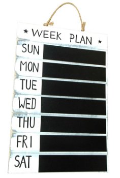 Weekplanner aan koord - 0