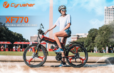 Cyrusher XF770 Folding Electric Bike 500W 48V 10 Ah Hidden 