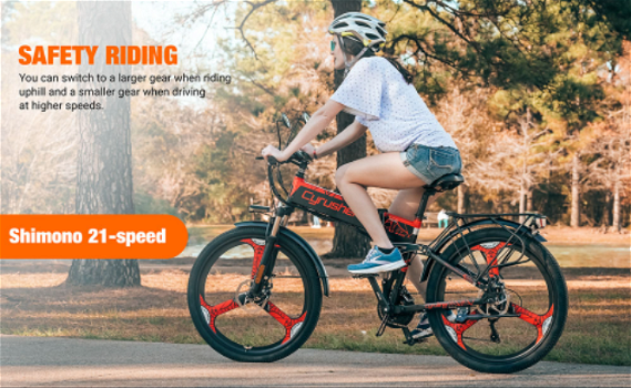 Cyrusher XF770 Folding Electric Bike 500W 48V 10 Ah Hidden - 1