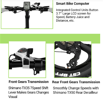 Cyrusher XF590 Folding Electric Bike 500W 48V 10 Ah Battery - 3