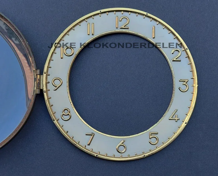 = Pendule deur / wijzerplaat = bol glas =47268 - Afbeelding 2