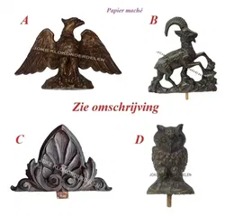 = Kuif ornament = Papier maché =42062