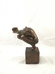 Mooi sculptuur beeld , Olympian Man, atletische man - 6
