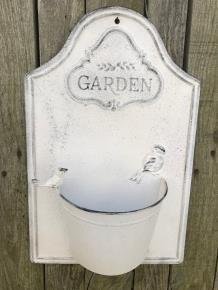 Metalen wanddecoratie voor de tuin, bloembak, kado - 7