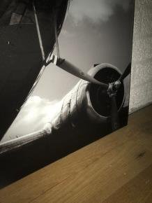 Kunst op glas van vliegtuig ,De UIVER prachtig , kado - 6