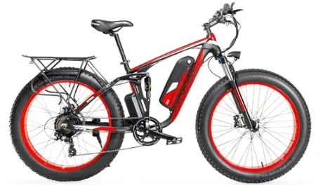 Cyrusher XF800 Electric Bike Full Suspension 26'' x 4'' Fat - 0