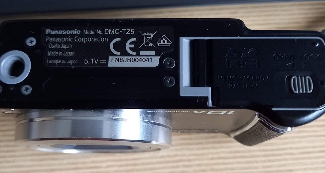 Compact Camera Panasonic Lumix DMC-TZ5 Zwart - 4