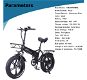 CMACEWHEEL RX20 Electric Bike 20 Inch 48V 15Ah 750W Motor - 1 - Thumbnail