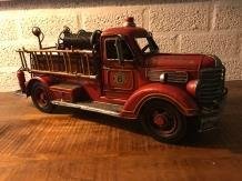 Mooi metalen schaalmodel van brandweerwagen , brandweer - 4