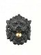 Mooie deurbel in de vorm van een leeuwenkop, mat zwart - 0 - Thumbnail