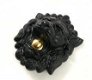 Mooie deurbel in de vorm van een leeuwenkop, mat zwart - 7 - Thumbnail