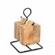Plankhouder ,6 kleine houten planken-dienbladen-kaaspank - 0 - Thumbnail