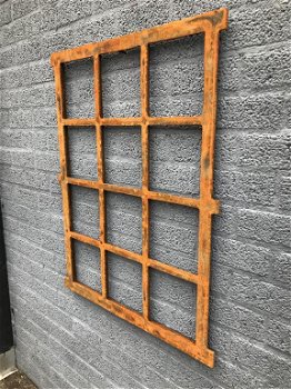 Stalraam, roestig-oppervlak, antiek-stijl venster, ijzer - 2