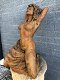 Een prachtig tuin beeld van ontblote vrouw ,gietijzer,rust - 0 - Thumbnail