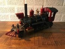 Locomotive , gemaakt van antiek ijzer,schaalmodel-trein - 0