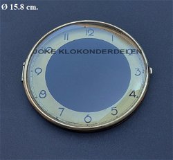 = Pendule deur / wijzerplaat = bol glas =47476