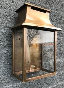 Mooie wandlamp, buitenlamp, vervaardigd uit vol messing - 3