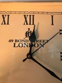 Vierkante wandklok, London , Engelse stijl, Romeinse cijfers - 3