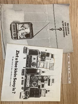 4 brochures - SONY BANDRECORDER en RADIOS 1970 (D718) - 1