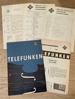 4x TELEFUNKEN Radio's Grammofoon Recorders 1962 (D732) - 0