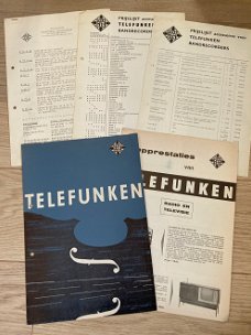 4x TELEFUNKEN Radio's Grammofoon Recorders 1962 (D732)