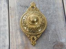 Antieke deurbel, messing, glanzende bel  ,huisdeurbel 