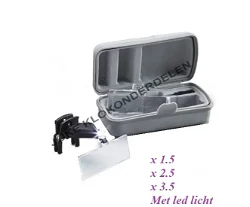 = Loupe met 3 lenzen = met led licht =41700