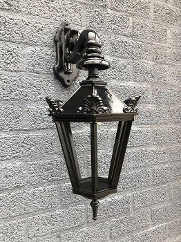 Buitenlamp Turijn, zwart , keramische fitting en glas ,lamp - 0