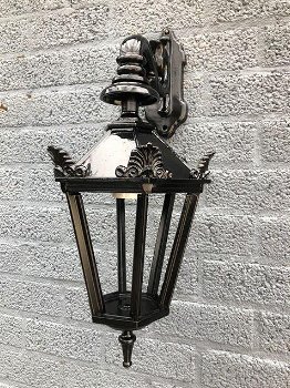 Buitenlamp Turijn, zwart , keramische fitting en glas ,lamp - 1