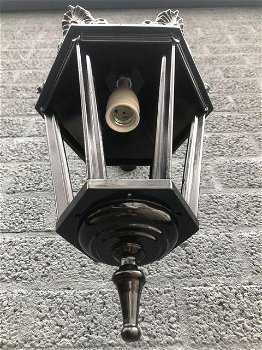 Buitenlamp Turijn, zwart , keramische fitting en glas ,lamp - 6