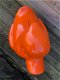 Forse eend als spaarpot Oranje , polystone eend ,oranje - 3 - Thumbnail