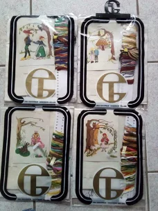 4 Complete borduurpakketten van Thea Gouverneur